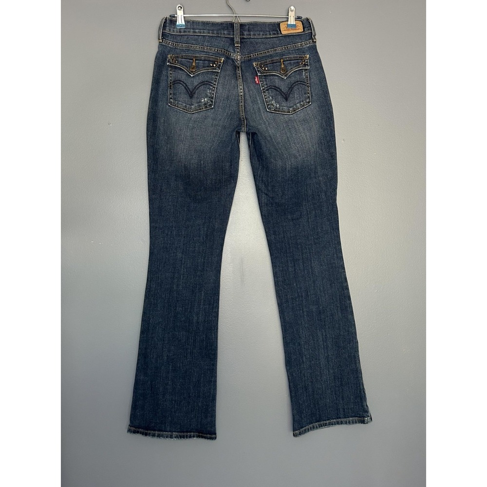 Levi's 515 Jeans Womens 6 Long Med Wash Retro Mid Rise Slim Bootcut Flap Pockets